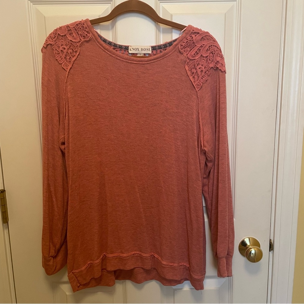 Knox Rose Long Sleeve Rose Shirt size L